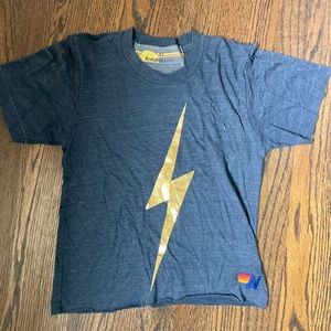 Never worn Aviator Nation lighting bolt shirt